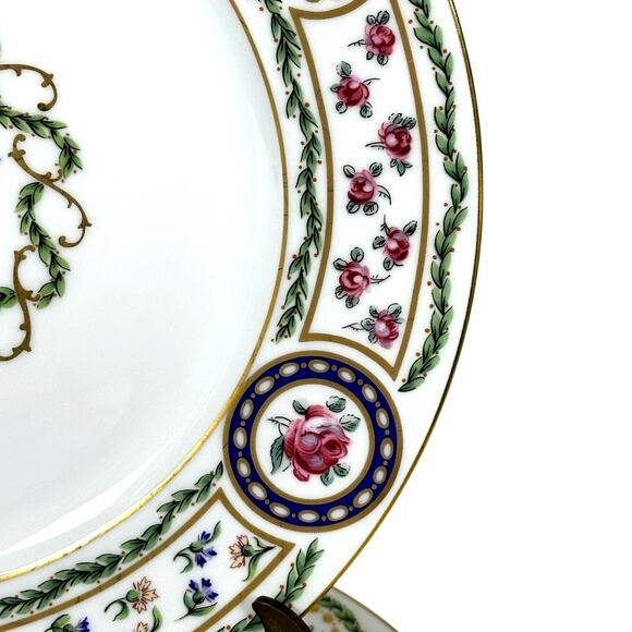 Haviland Limoges "Louveciennes" Dinner Plate 10.5" France-Set of 8-Pristine Mint - Picture 7 of 10